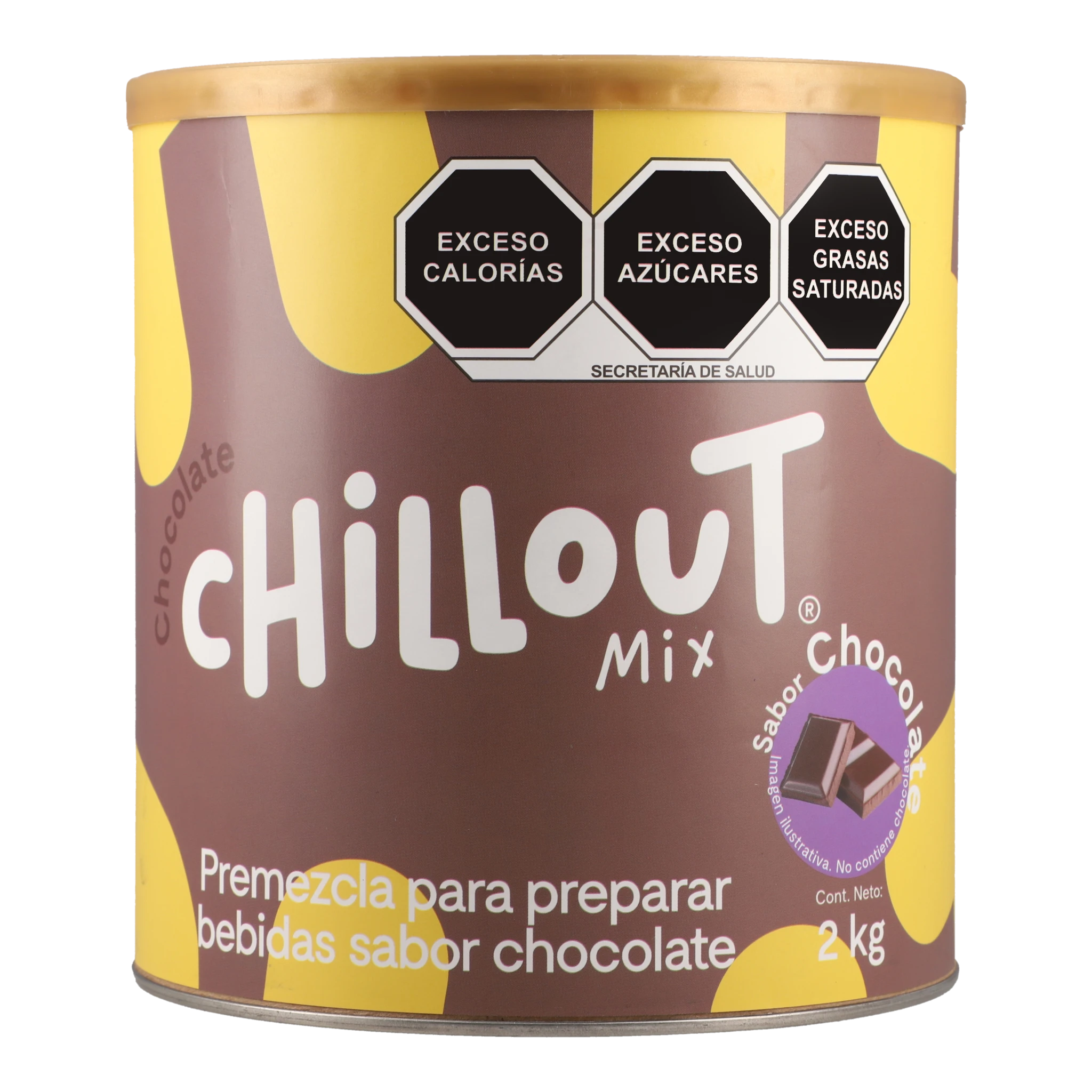 Chillout mix base en polvo sabor chocolate bote 2 kg