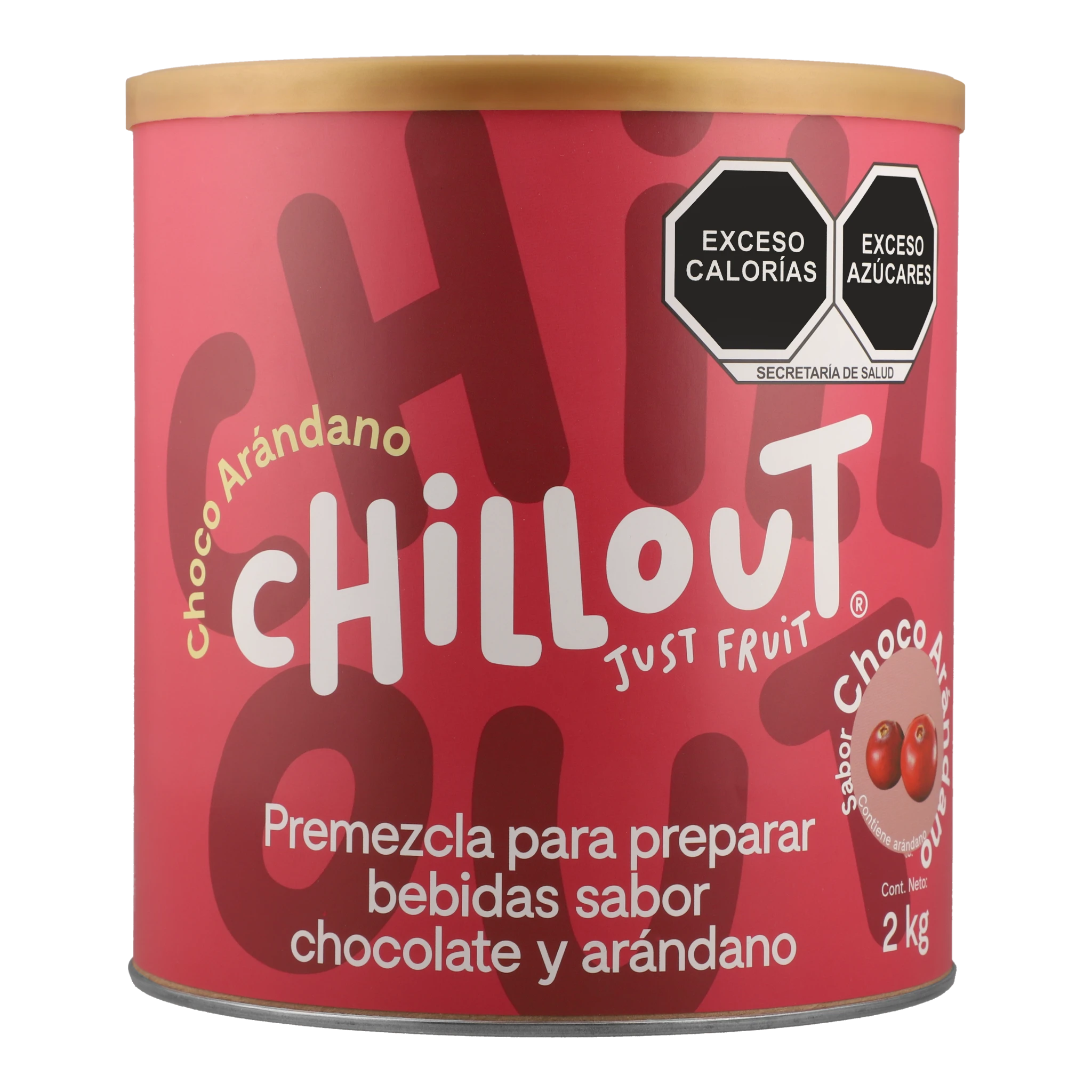 Chillout just fruit base en polvo sabor choco-arandanos bote 2 kg