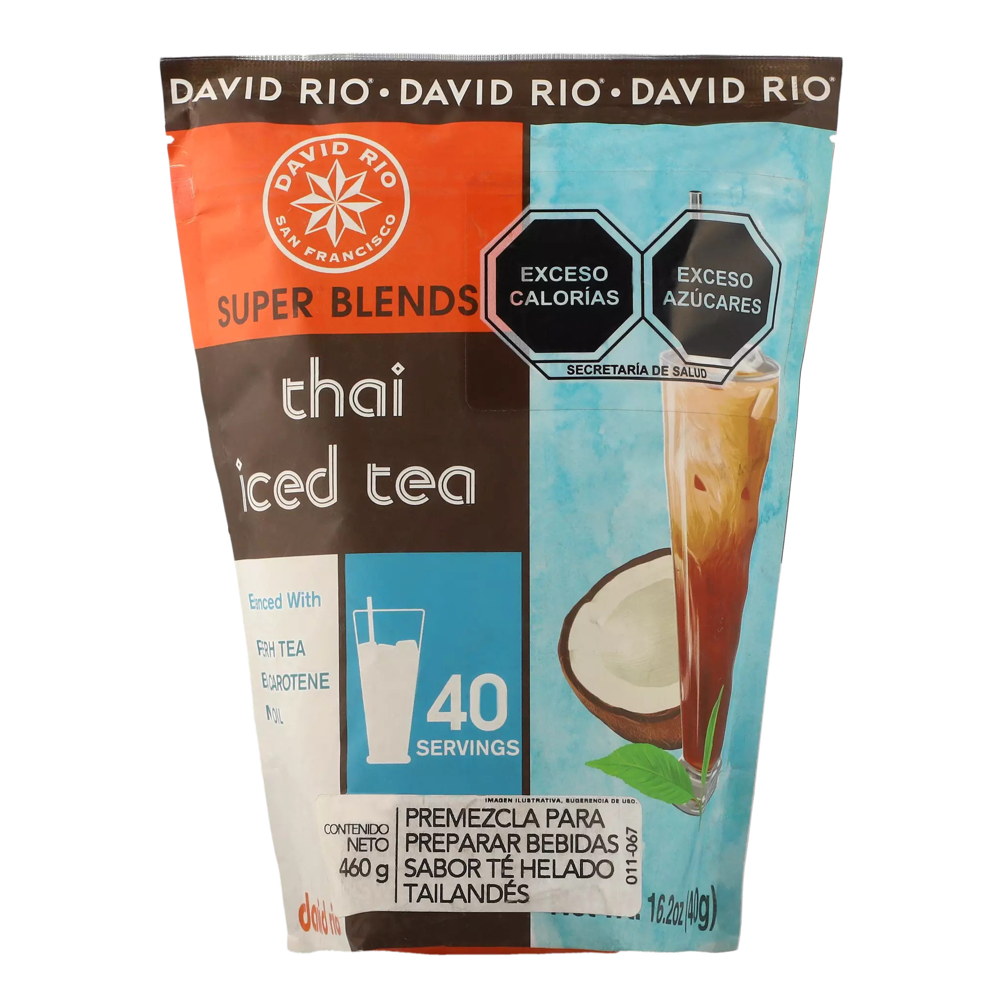 David rio superblends thai iced tea en polvo bolsa 460g