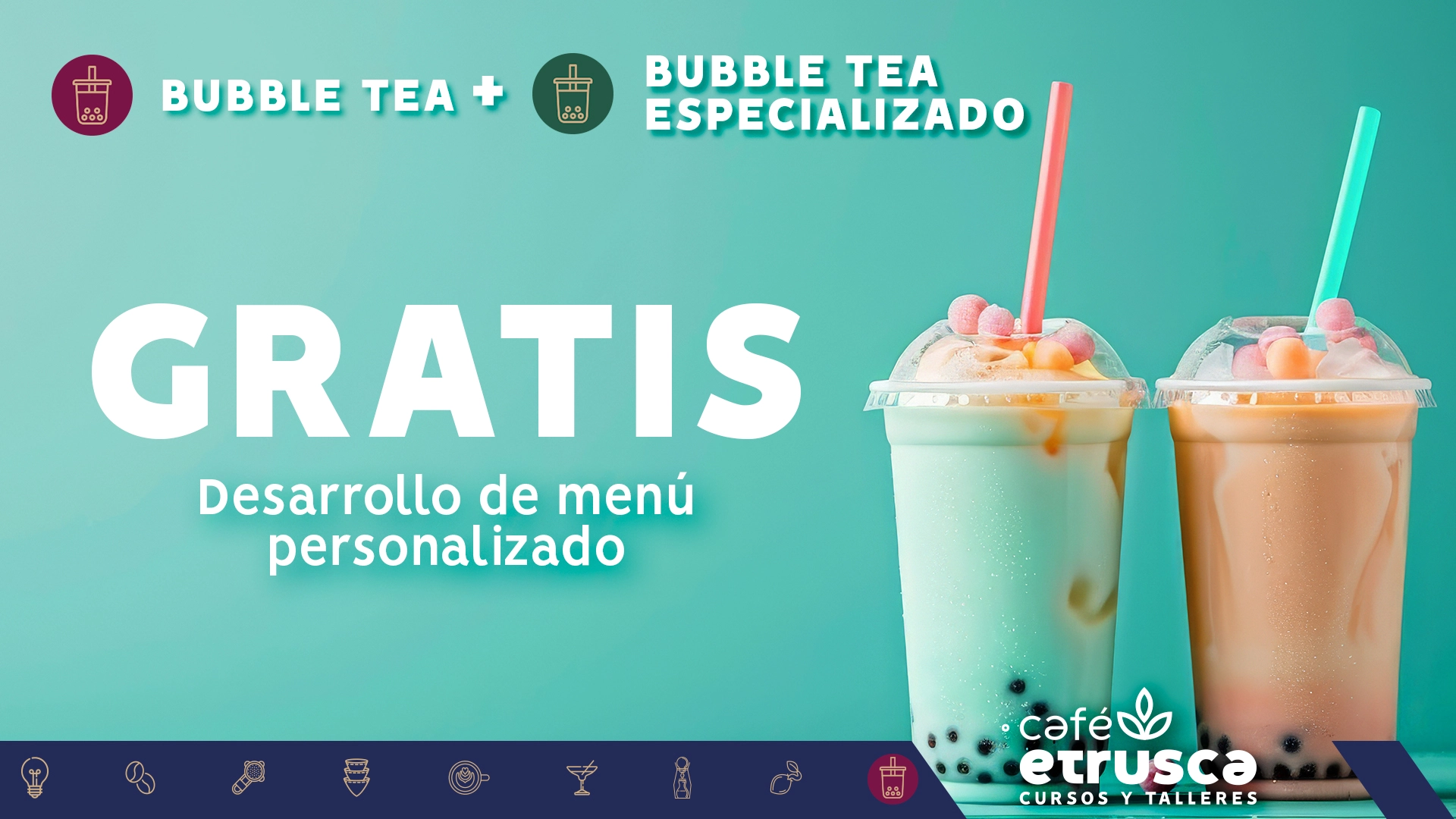 Curso de Buuble Tea + Bubble Tea Especializado